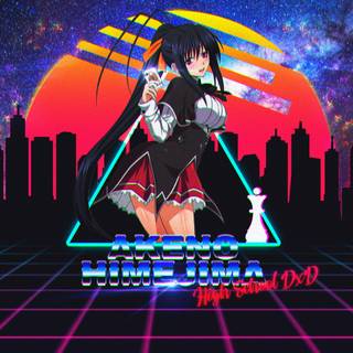 Akeno Himejima 4k wallpaper