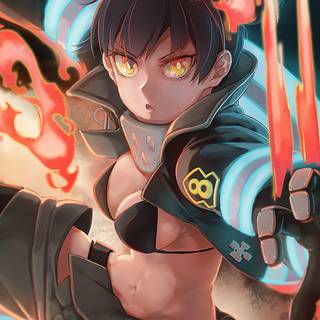 Fire Force 4k phone wallpaper