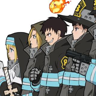 Fire Force 4k phone wallpaper
