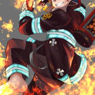 Fire Force 4k phone wallpaper