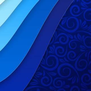 White and blue 4k wallpaper