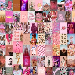 Preppy cow girl wallpaper