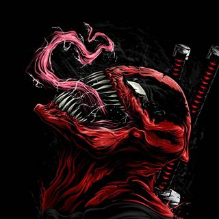 Deadpool logo 4k wallpaper