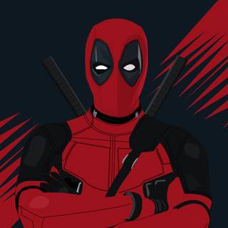 Deadpool logo 4k wallpaper