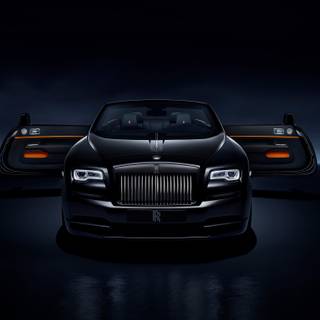 4k black Rolls Royce wallpaper