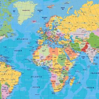 Vintage Europe map 4k wallpaper