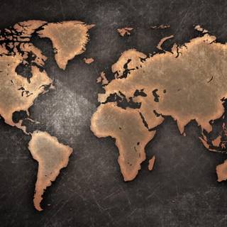 Vintage Europe map 4k wallpaper