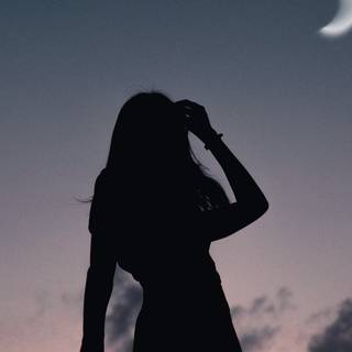 4k girl dark wallpaper