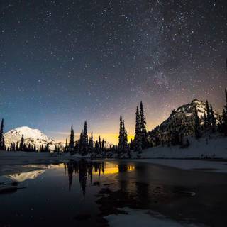 4k night nature wallpaper