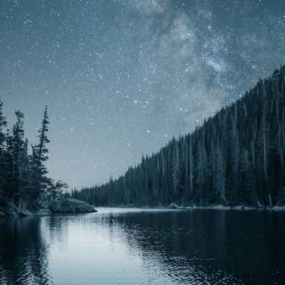 4k night nature wallpaper