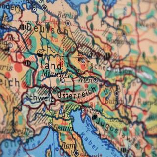 Vintage Europe map 4k wallpaper