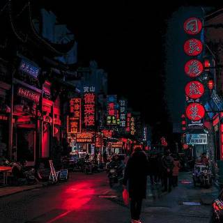 City anime phone wallpaper