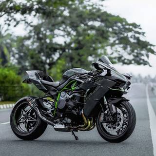 Ninja H2R bike wallpaper