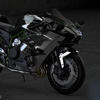 Ninja H2R bike wallpaper