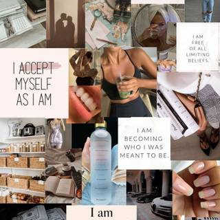 Studying aesthetic collage wallpaper