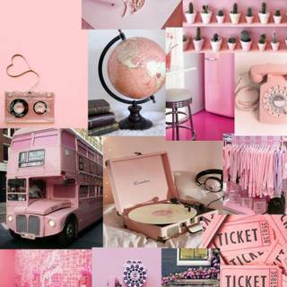 Vision boards pink wallpaper