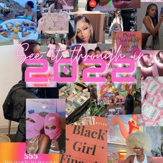 Vision boards pink wallpaper