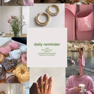 Vision boards pink wallpaper