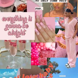 Vision boards pink wallpaper