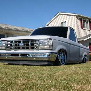 Slammed Ford F150 wallpaper