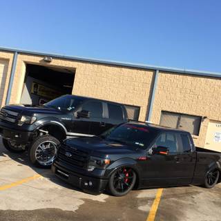 Slammed Ford F150 wallpaper