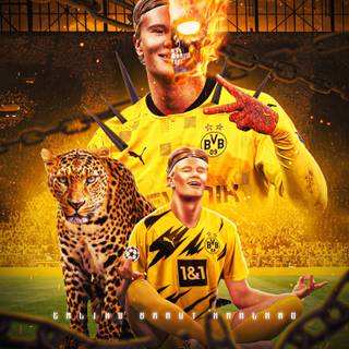 Haaland robot wallpaper