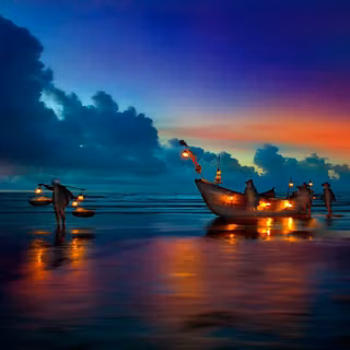 Night sunset wallpaper