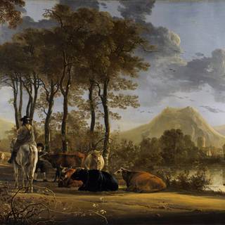 Morning village wallpaper