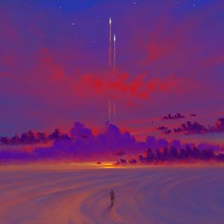 Night sunset wallpaper