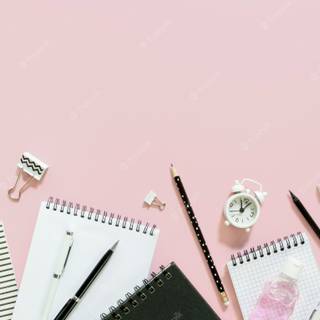 Study aesthetic desktop wallpaper