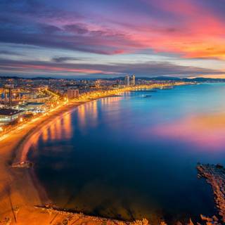 Barcelona beach wallpaper