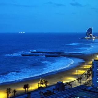 Barcelona beach wallpaper