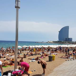 Barcelona beach wallpaper