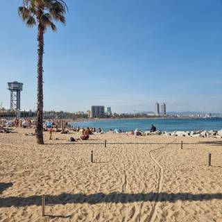 Barcelona beach wallpaper