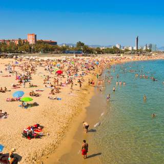 Barcelona beach wallpaper