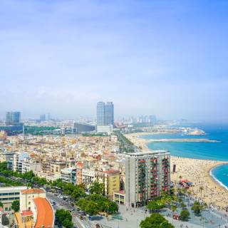 Barcelona beach wallpaper