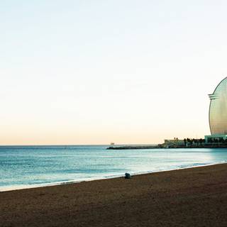 Barcelona beach wallpaper