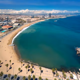 Barcelona beach wallpaper
