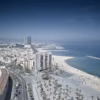 Barcelona beach wallpaper