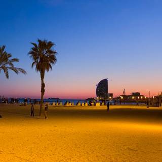 Barcelona beach wallpaper