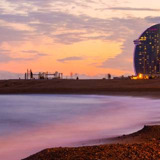 Barcelona beach wallpaper