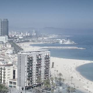 Barcelona beach wallpaper