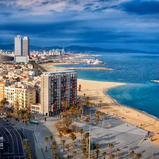 Barcelona beach wallpaper