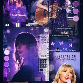 Taylor Swift purple wallpaper