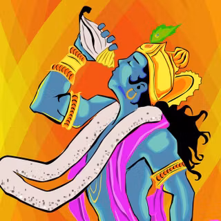 Krishna vector wallpaper