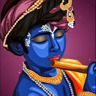 Krishna vector wallpaper
