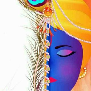 Krishna vector wallpaper