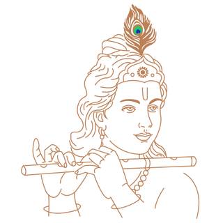 Krishna vector wallpaper