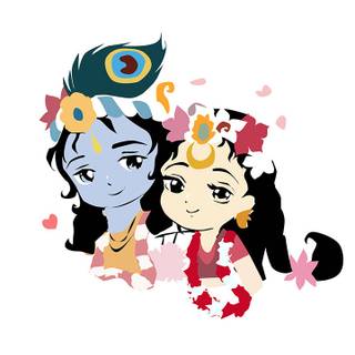 Krishna vector wallpaper