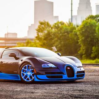 Bugatti blue wallpaper